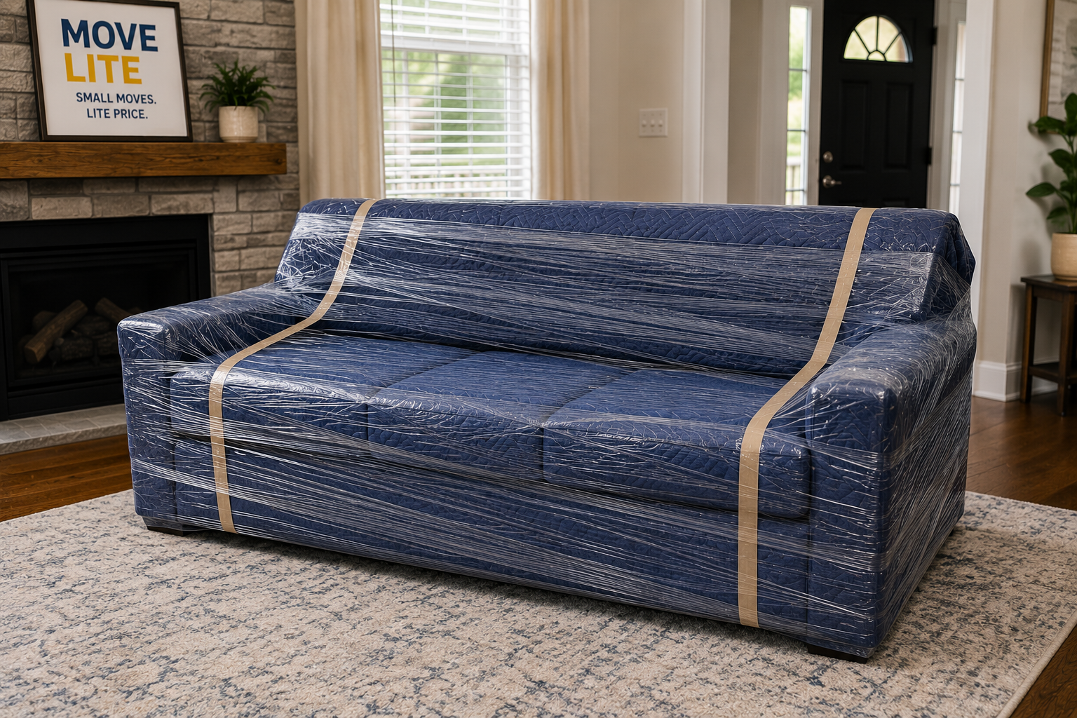 wrapped sleeper sofa in st. louis