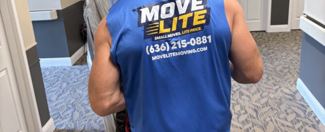 labor only move in st. louis missouri. dollying a heavy dresser